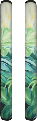 Miniatura 19 de DISNIMO Juego de 2 fundas para manijas de puerta de refrigerador con diseño floral de mariposa azul, protector de decoración de electrodomésticos