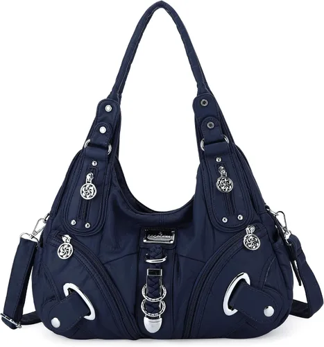 Angelkiss Hobo - Bolso de mano para mujer bolso de mano tamaño grande para uso diario