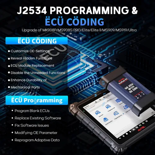 Miniatura 6 de Autel Escáner MaxiCom Ultra Lite, 2 años de actualizaciones gratuitas, igual que MaxiSys Ultra, 2026 Hasta MS919 MS909 MS906 Elite II Pro, Topología