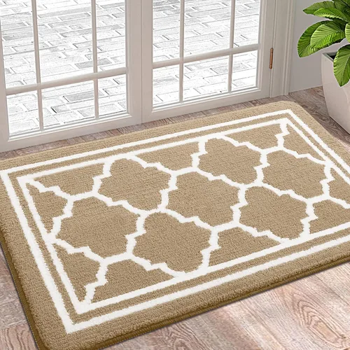 Miniatura 38 de Buganda Alfombra para Puerta Interior, Felpudo Resistente a la Suciedad y Absorbente, Antideslizante, Alfombras de Perfil Bajo para Entrada Marrón