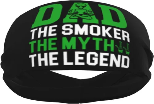 Miniatura 4 de Dad The Smoker The Myth The Legend Headband for Men Women Sports Sweatband for Fitness Exercise Moisture Wicking Running Yoga Hairbands