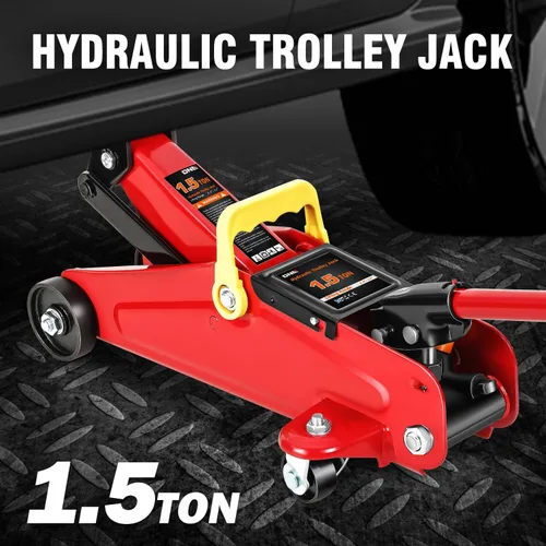 Miniatura 2 de DNA Motoring Gato Hidráulico de Carretilla de Perfil Bajo para Servicio/Piso, Capacidad de 1.5 Toneladas (3000 libras), Rango de Elevación 5.3"-12