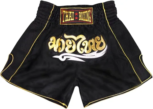 Miniatura 2 de SIAMKICK Pantalones cortos de Muay Thai para niños (4 años a 10 años), boxeo, kickboxing, artes marciales mixtas para niños y niñas