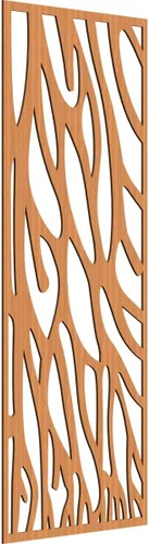 Miniatura 143 de 9 3/8"W x 24 3/8"H x 1/4"T Bristol Decorativos Paneles de Pared de Madera Calado, Cereza