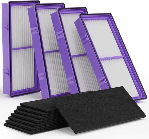 Leemone HAPF30AT-Total Aer1 Filtro de repuesto para purificadores de aire Holmes, compatible con HAPF30AT y HAP242-NUC (4 HEPA + 8 filtros de 5