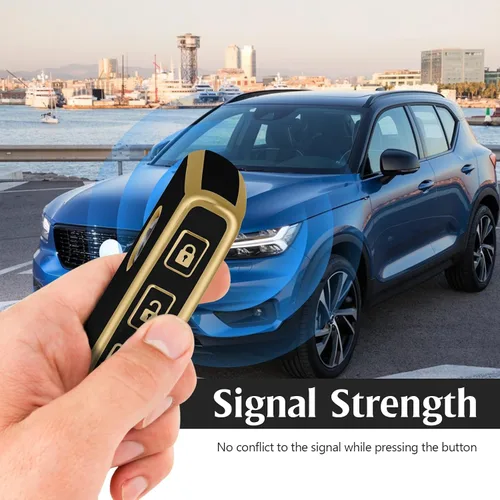 Miniatura 3 de Funda para llavero Volvo con 4 botones laterales, funda de TPU inteligente compatible con Volvo XC40 XC60 XC90 S90 XC60 XC60 XC90 XC40 S90 V90