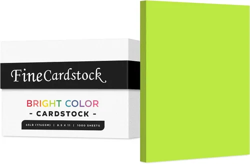 Miniatura 23 de Papel de alta calidad para tarjetas de colores, caja de 1000 hojas, cartulina de peso medio de 65 libras, perfecta para suministros escolares, artes