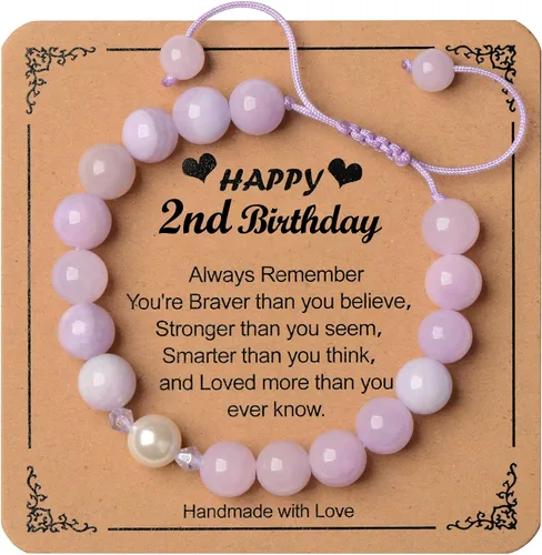 Miniatura 33 de Regalos de cumpleaños para niñas de 1 a 16 años, pulsera de perlas moradas, regalos para niñas adolescentes, regalos de moda, cosas geniales