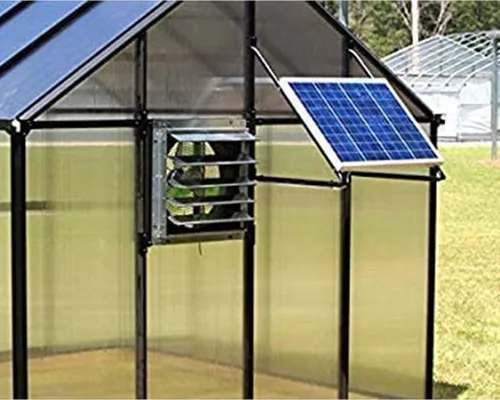 Miniatura 7 de Amtrak Solar Ventilador de escape de 80 vatios y 12 pulgadas, fabricado en Estados Unidos, montaje a dos aguas, acero galvanizado, impermeable