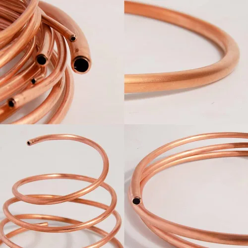 Miniatura 5 de Quickun Tubo de Cobre 1/4" ID × 5/16" OD (6-8mm) Tubería Redonda Sin Costura (3.28FT)