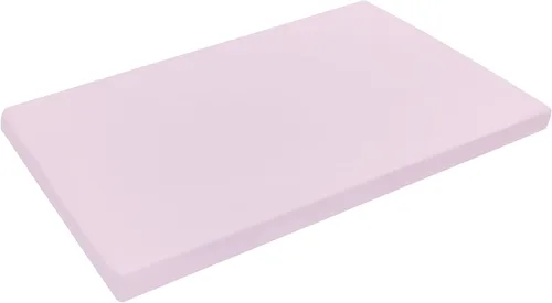 Miniatura 8 de Paquete de 2 sábanas de colchón n Play, 100% algodón percal, suaves, portátiles, para cuna, para niñas con búhos/corazones y diseño rosa sólido