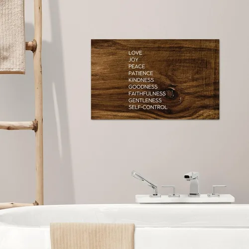 Miniatura 5 de Madcolitote Letreros de madera con versículo de la Biblia, letrero de madera cristiana, colgante de pared, arte de pared religioso para sala