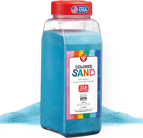 Miniatura 69 de Hygloss Arena de colores para manualidades – Botella de 1 libra, magenta – Juegos de arte de arena fina y colorida vibrante para niños – Actividades