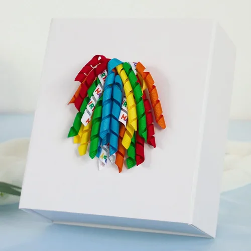 Miniatura 8 de HUIHUANG Lazo de regalo de Navidad para regalos, lazos rizados para envolver regalos, bastón de caramelo, lazos de Navidad rojos y blancos