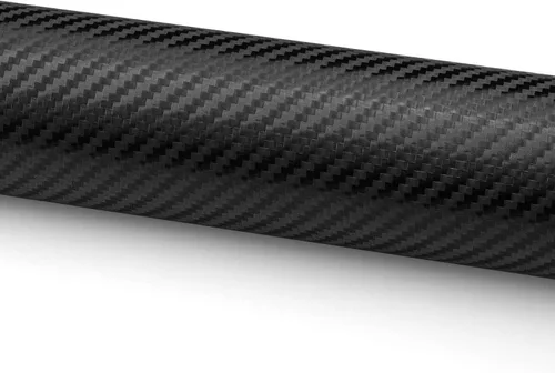 Miniatura 2 de 2 piezas de 4 x 8 pulgadas (10 x 20 cm) muestra de fibra de carbono negro genuino 3M 2080 para envoltura de vinilo de automóvil, película adhesiva