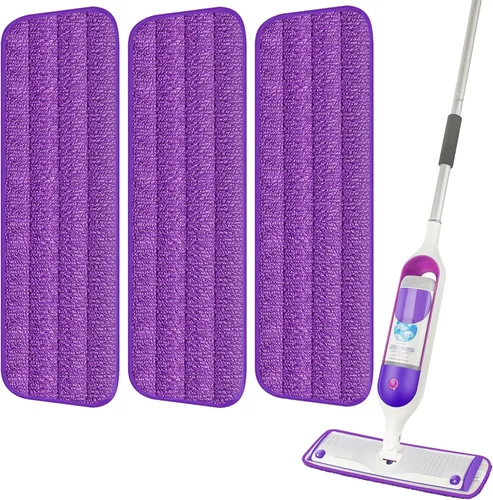 Miniatura 12 de 6 paquetes de almohadillas reutilizables para fregona compatibles con Swiffer PowerMop, almohadillas de microfibra para suelos de madera, repuestos