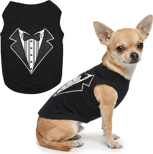 Miniatura 32 de Parisian Pet - Camiseta bordada para perros y gatos, con texto en inglés Sexy and I Know It, XS Sexy y lo sé