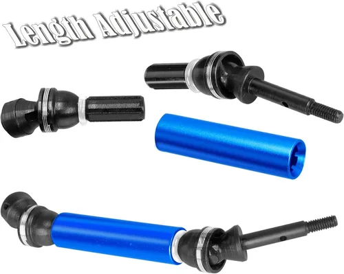 Miniatura 7 de Parte de mejoras CVD del eje de transmisión para 1/10 Slash 4x4 VXL Platinum Ultimate, Rustler VXL 4X4, Stampede VXL 4X4, Hoss VXL, ARRCat 4 piezas