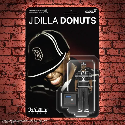 Miniatura 7 de Super7 J Dilla Donuts Portada del Álbum - Figura de Acción de J Dilla de 3.75" con Accesorios Coleccionables de Hip Hop y Juguetes Retro