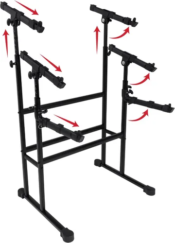 Miniatura 17 de Gator Frameworks Serie de teclados Nivel 2º adicional para el soporte de mesa estilo GFW-KEY-6000, (GFW-KEY-6000-2T)