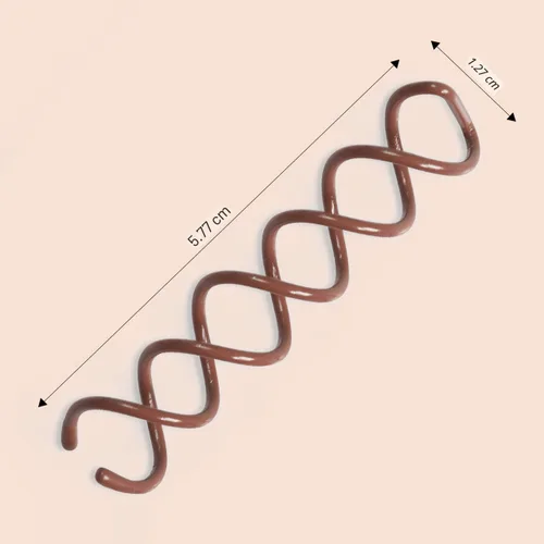 Miniatura 3 de Kitsch Horquillas en espiral para niñas y mujeres, para hacer moños, puntas redondeadas, resistentes a las astillas, horquillas para el cabello