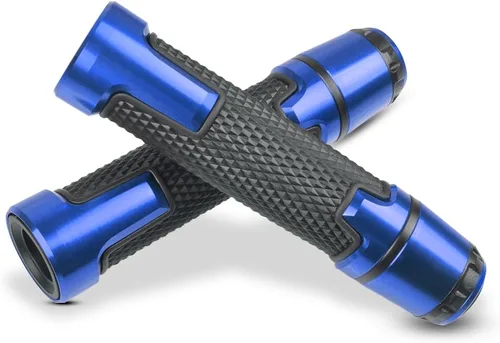 Miniatura 9 de 7/8 '' 0.866 in motocicleta CNC aluminio Powersports manillar Grips con extremos de agarre para YZF R1 R3 R6 R25 R15 R125 600R negro