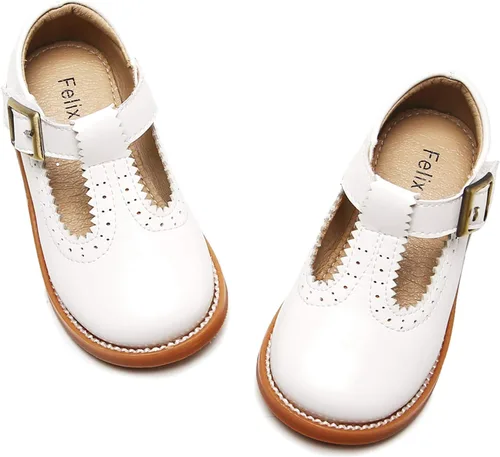 Felix & Flora - Zapatos de vestir para niña pequeña, tipo Mary Jane, zapatos planos tipo ballet, para una Pascua florida, para fiesta, para niñas,