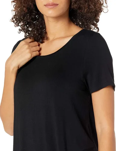 Miniatura 3 de Tienda Essentials Women's Relaxed-Fit Short-Sleeve Scoopneck Swing Tee (Available in Plus Size)