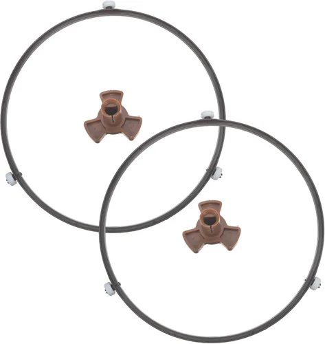 Miniatura 10 de 2sets Microwave Holder Ring: 22.2cm 8.74In Glass Turntable Tray Microwave Support Inner Rotating Ring Replacement Kit with with Rotating Core