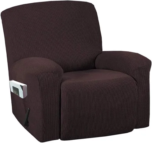 Miniatura 15 de Funda para silla reclinable, mezcla de poliéster, suave, para sofá, fundas protectoras elásticas con parte inferior elástica, tela tejida jacquard