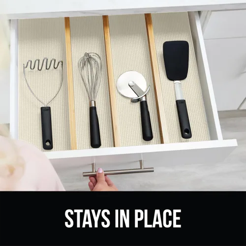 Miniatura 9 de GORILLA GRIP powerGRIP Forro para Cajón, Estante y Gabinete, agarre grueso y fuerte, forros no adhesivos que protegen armarios de cocina y alacena
