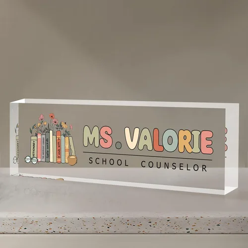 Miniatura 43 de Placa de nombre personalizada para escritorio, placa de nombre de escritorio personalizada, placa de nombre acrílica, accesorios de escritorio