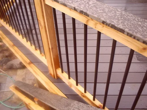 Miniatura 6 de Paquete de 10 balaustres redondos de 3/4 pulgadas x 26 pulgadas de largo, con revestimiento negro liso estándar para escaleras, porche
