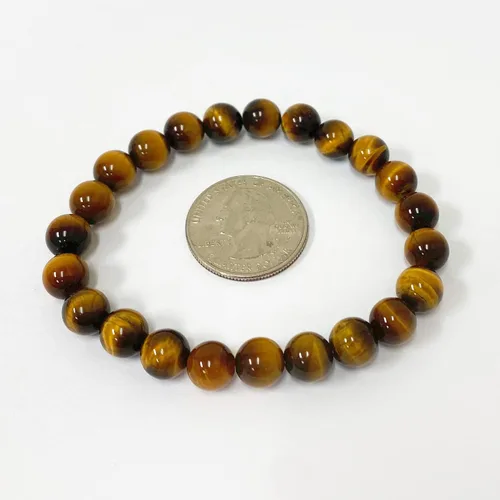 Miniatura 104 de Gem Avenue Handmade Round Bead Stretch Bracelet Unisex Natural Stone Beaded Jewelry for Men & Women, Elastic Wristband for Daily Wear