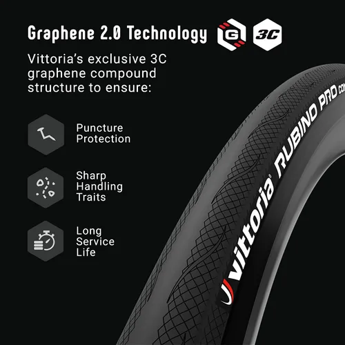 Miniatura 7 de Vittoria Rubino Pro Control G2.0 - Neumático plegable para bicicleta de carretera