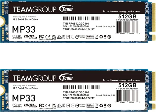 Miniatura 12 de TEAMGROUP MP33 256GB con caché SLC 3D NAND TLC NVMe 1.3 PCIe Gen3x4 M.2 2280 SSD interno R/W velocidad de hasta 1600/1000 MB/s para portátil y PC