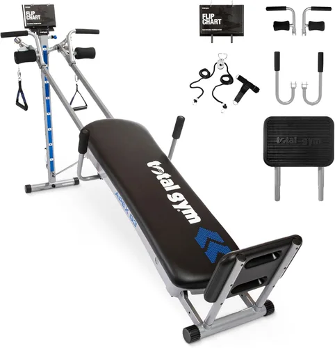 TOTAL GYM APEX G3, Máquina de Ejercicio para Entrenamiento de Peso Corporal en Inclinación de Marco Delgado, con 8 Niveles de Resistencia, Soporte