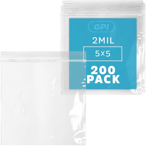 Miniatura 18 de 3" x 5," 2 Mil Claro Reclosable cierre de cremallera Lock Bolsas, caso de 1.000