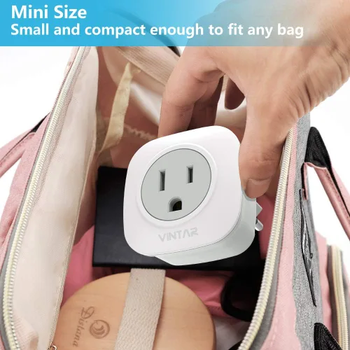 Miniatura 6 de VINTAR International - Paquete de 3 adaptadores de enchufe de viaje europeos, adaptador de enchufe de alimentación internacional con 2 salidas