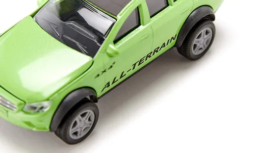 Miniatura 6 de SIKU 2349, Mercedes-Benz Clase E All-Terrain 4 x 4², 1:50, Metal/Plástico, Verde, Coche de juguete para niños, Enganche de remolque y capó