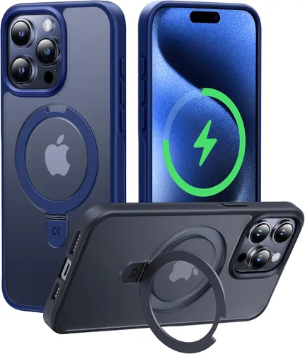 Miniatura 50 de CASEKOO- Funda para iPhone 15 c/soporte magnético invisible [protecc. militar contra caídas] [compatible c/MagSafe], a prueba de impactos, delgada