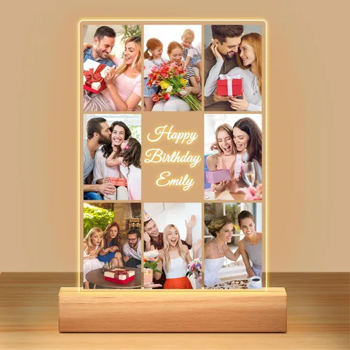 Miniatura 27 de Marcos de fotos personalizados con foto, marco de fotos personalizado con luz nocturna, marco de fotos personalizado, regalos personalizados de 5