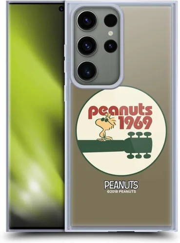 Miniatura 358 de Head Case Designs Funda de gel Woodstock 50th con licencia oficial de Peanuts Snoopy Guitar 1969 [protección de grado militar] compatible