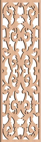 Miniatura 158 de Meadville Paneles decorativos de pared de madera con calado, 9 3/8 pulgadas de ancho x 24 3/8 pulgadas de alto x 1/4 de alto, aliso