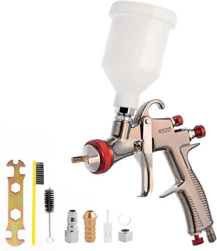 Miniatura 11 de DAXINYANG YT-160 LVLP Pistolas de pintura automotrices con boquillas de 1.3/1.5/1.7/2.0mm y regulador de aire y separador de agua y aceite, pistola