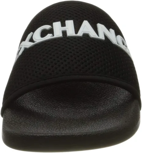 Miniatura 2 de AX Armani Exchange - Sandalias deslizantes con logotipo de malla para hombre