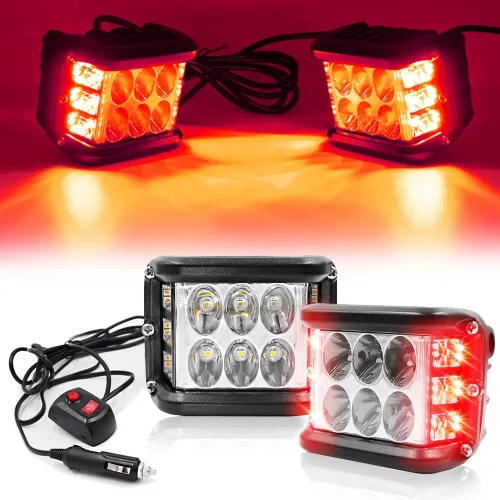 Miniatura 8 de Luces LED de 4 pulgadas con disparador lateral, luces estroboscópicas de doble color DRL e interruptor para camión, SUV, todoterreno, ATV, UTV 4x4