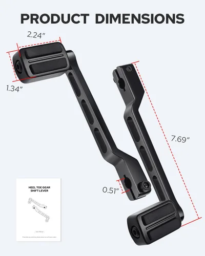 Miniatura 7 de Benlari Pinzas para palanca de cambios, de acero inoxidable 304, para Harley Touring Street Glide Road Glide Road King Electra Glide 1988-2024, FL