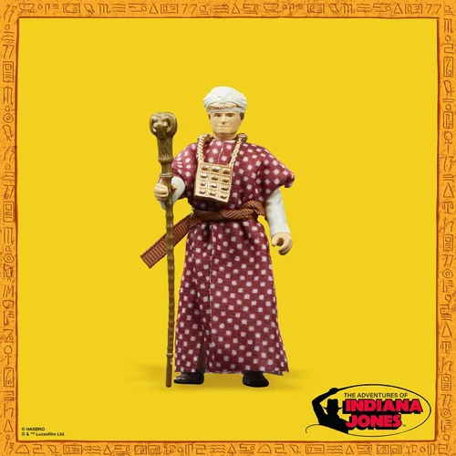Miniatura 4 de Indiana Jones and The Raiders of The Lost Ark Retro Collection Belloq (Ceremonial) juguete, figuras de acción de 3.75 pulgadas para niños a partir