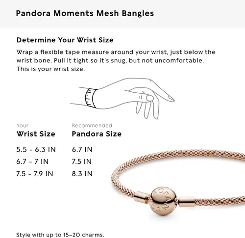 Miniatura 7 de Pandora Pulsera de malla de joyería Pandora Rose